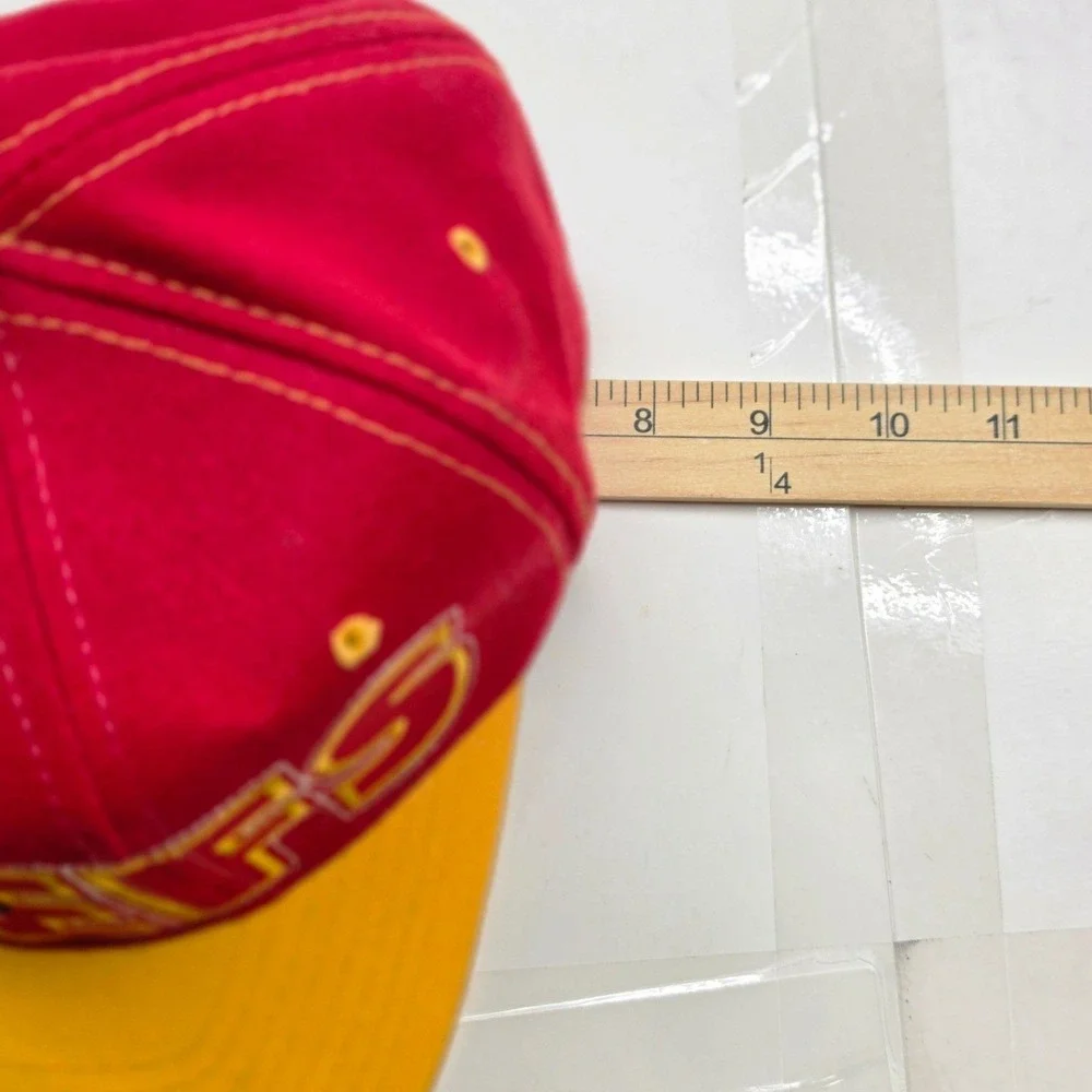 Starter Starfit Kansas City Chiefs Hat Red Yellow NFL Fitted Cap Size 2 7-7 3/4